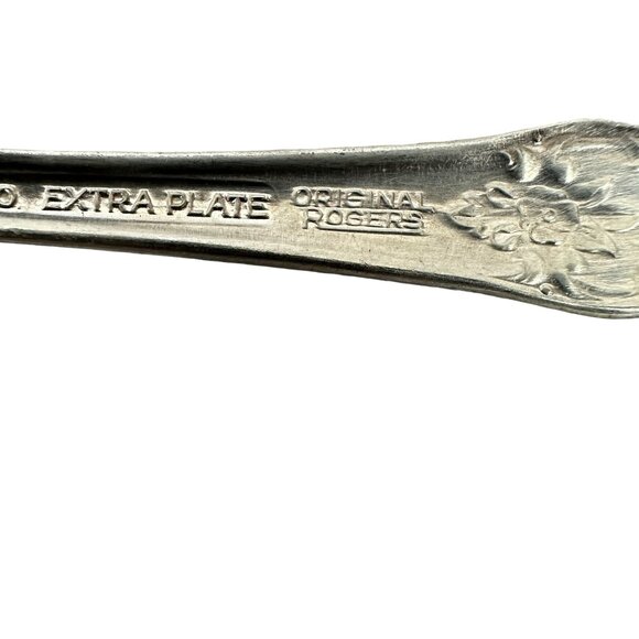 Vintage Wm Rogers Mfg Co Extra Plate Silver Plated Soup Spoon - Picture 4 of 5